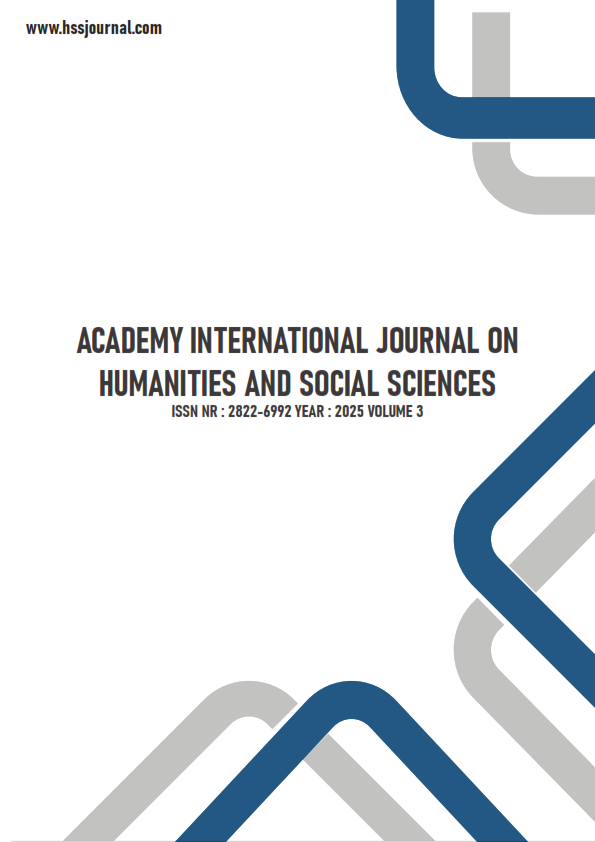 					Cilt 3 Sayı 3 (2025): Academy International Journal of Humanities and Social Sciences Gör
				